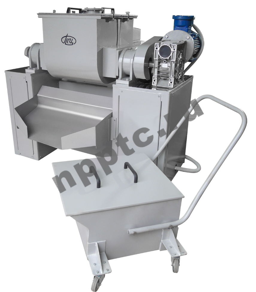 Смеситель с Z-образными лопастями СЛ-100-Z в «тропическом» исполнении.