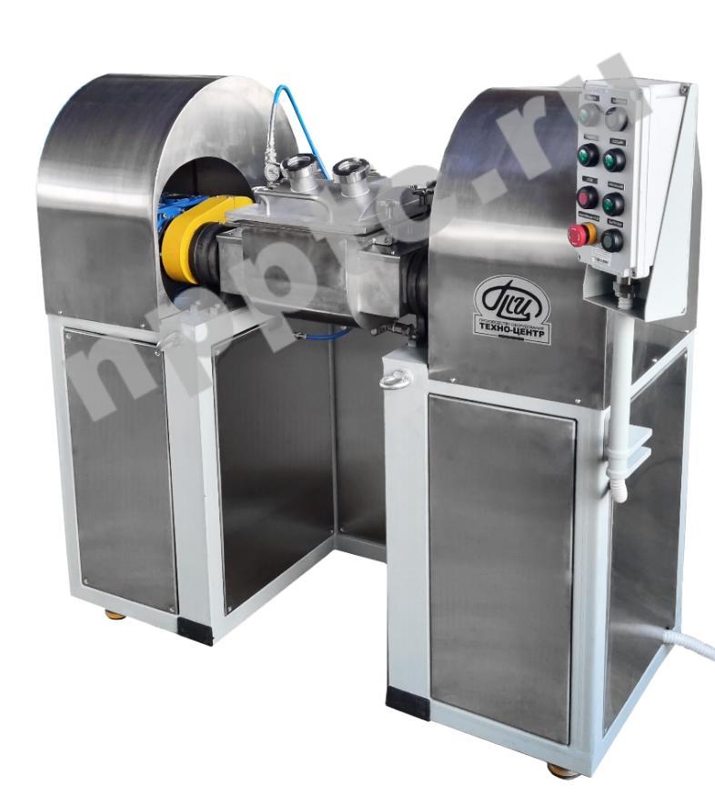 Смеситель с Z-образными лопастями СЛ-20-Z нагревом до 200С во взрывозащищенном исполнении  с встроенной системой вакуумирования.