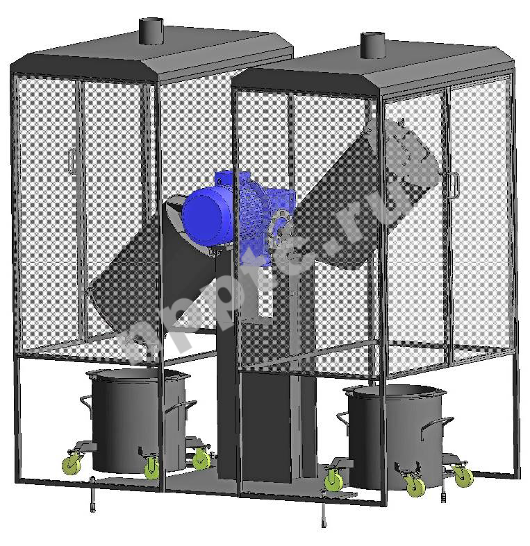 Смеситель СДВ-16/2 с защитным кожухом