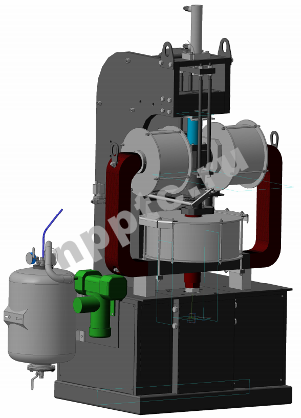 Магнитный пресс для прессования ферритов Магнетон-40