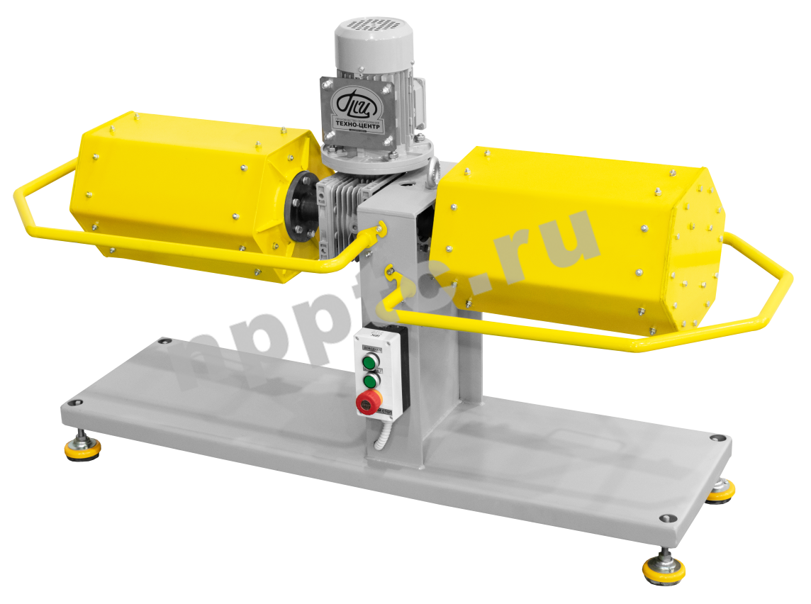 Галтовочные барабаны с двумя вращающимися барабанами