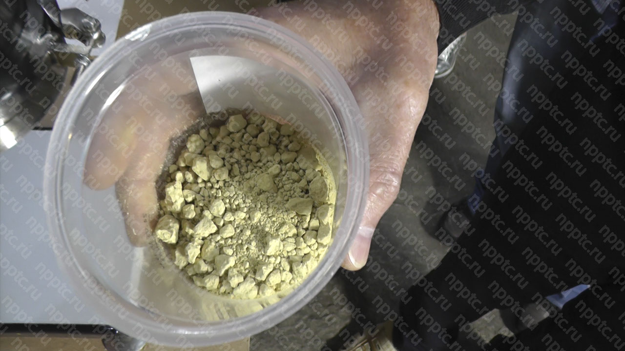 Эксперимент по грануляции пьезокерамической шихты 