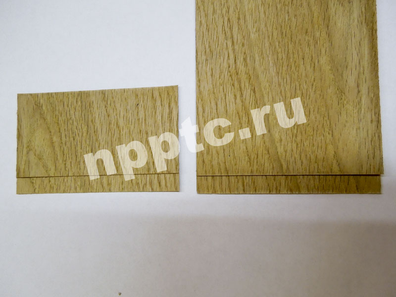 резка шпона 0,8 мм на ножницах гильотинных